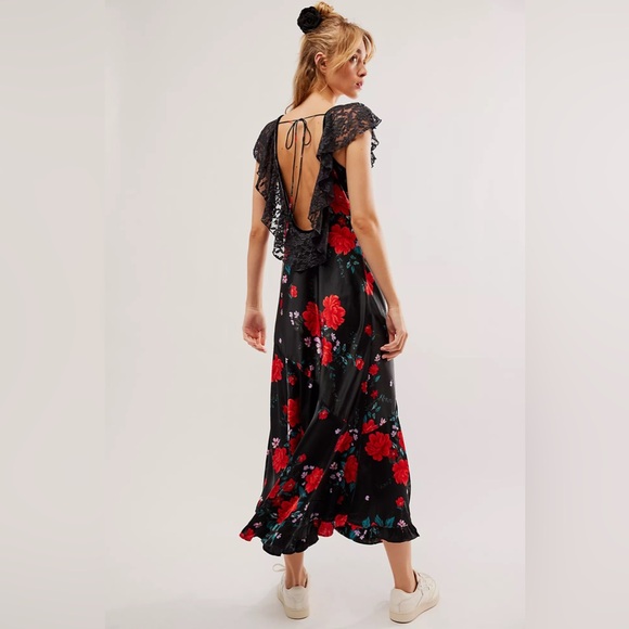 Free People Warm Hearts Midi Dress - Picture 2 of 8